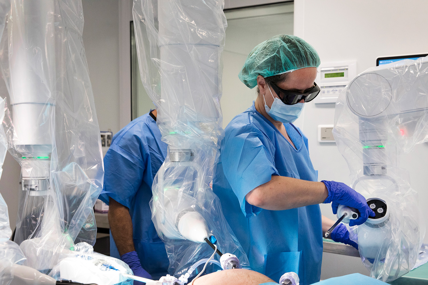 Bitrack system of rob surgical at operating room